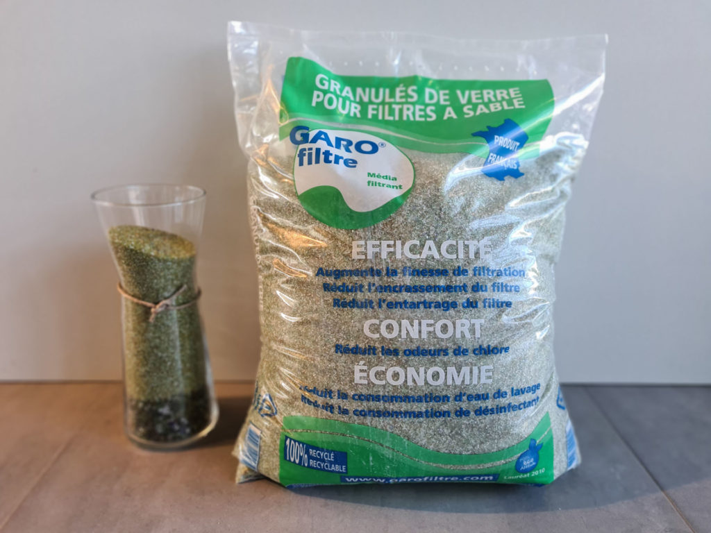 Garofiltre granulés de verre recyclé 0.7-1.3 mm 20Kg